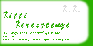 kitti keresztenyi business card