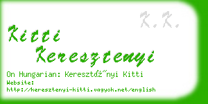 kitti keresztenyi business card